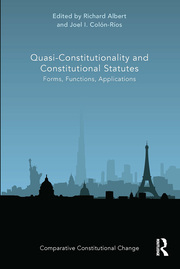 Cover Quasi-constitutionality and constitutional statutes :  forms, functions, applications / edited by Richard Albert and Joel Colon-Rios