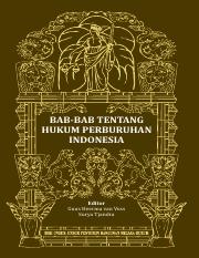 Cover Bab-bab tentang hukum perburuhan Indonesia / Guus Heerma van Voss, Surya Tjandra