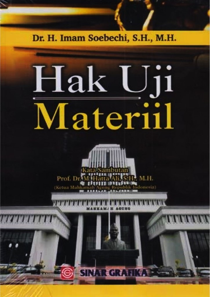 Cover Hak uji materiil / Imam Soebechi