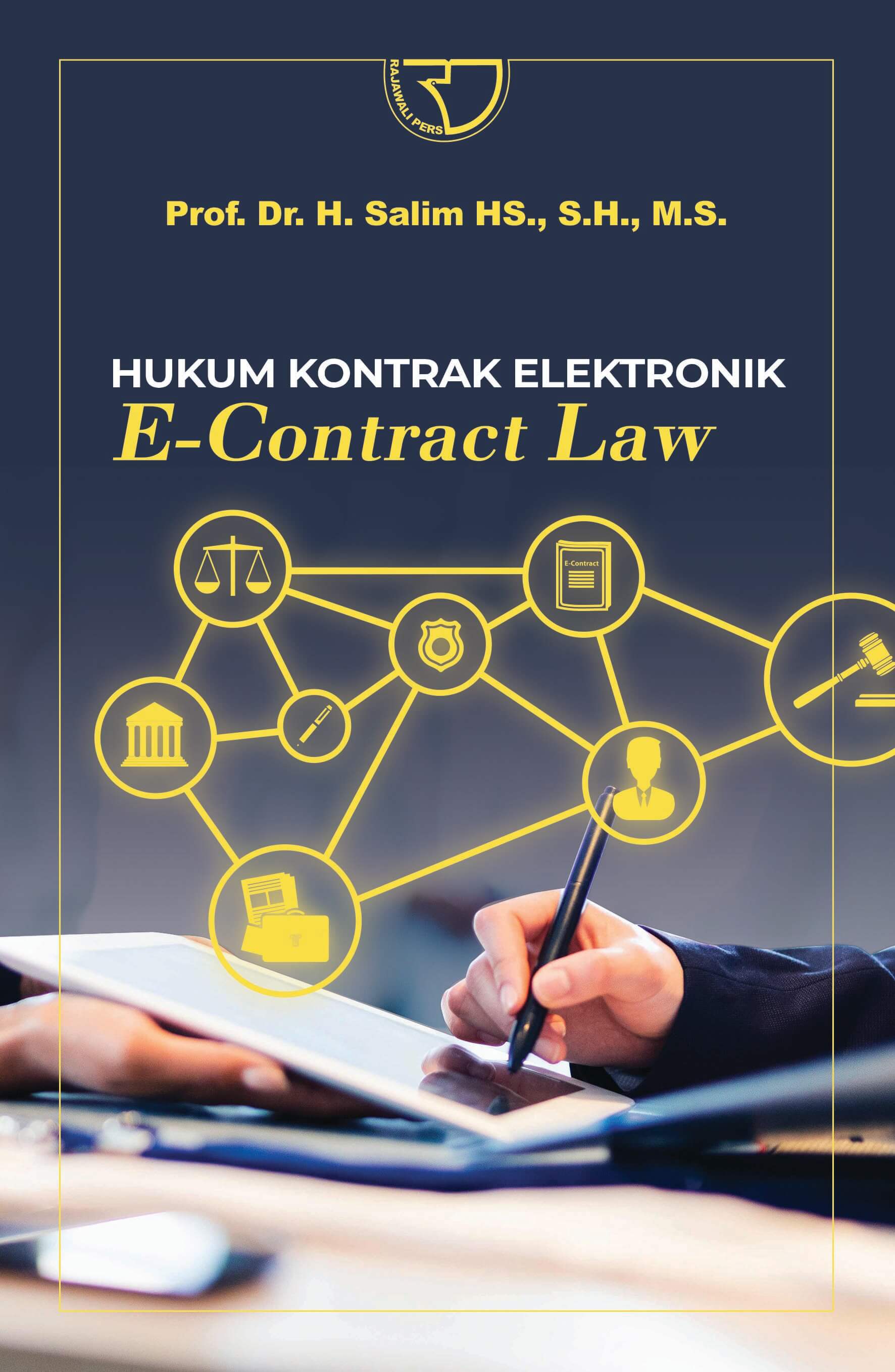 Cover Hukum Kontrak Elektronik :  E-contract Law / Salim