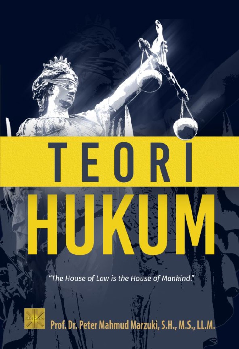Cover Teori Hukum / Peter Mahmud Marzuki