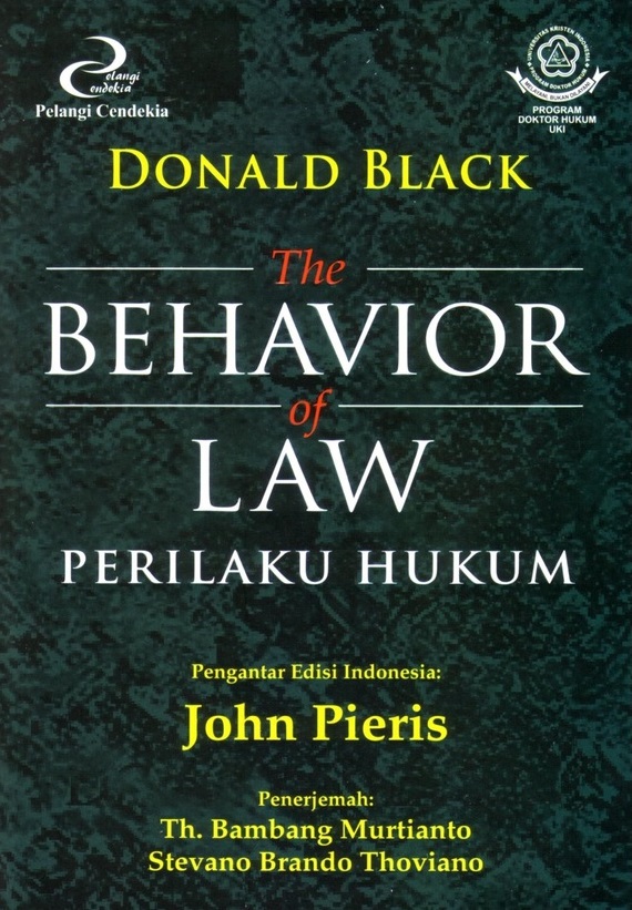 Cover Behavior of Law :  Perilaku Hukum / Donald Black