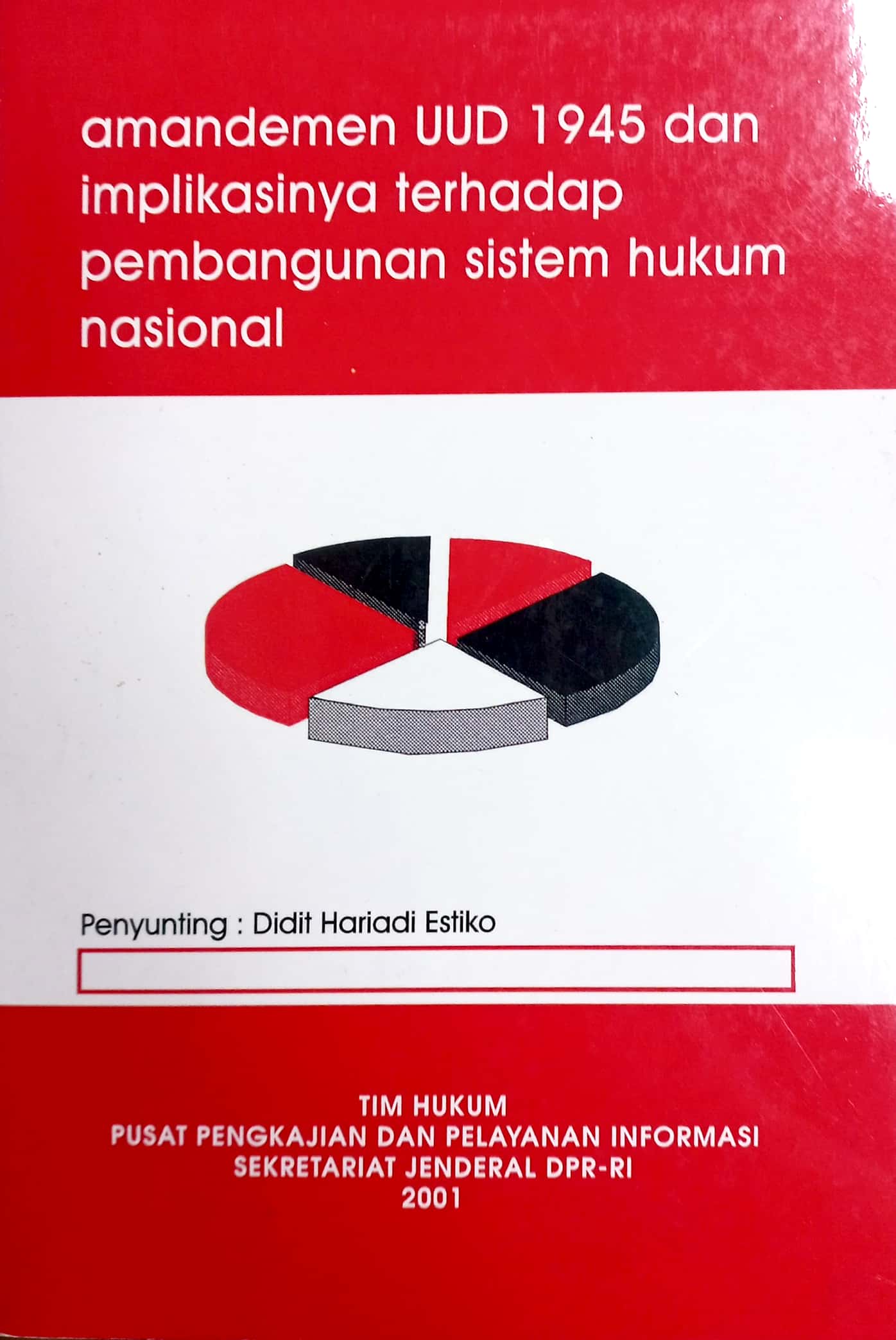 Cover Amandemen UUD 1945 dan Implikasinya Terhadap Pembangunan Sistem Hukum Nasional / Didit Hariadi Estiko