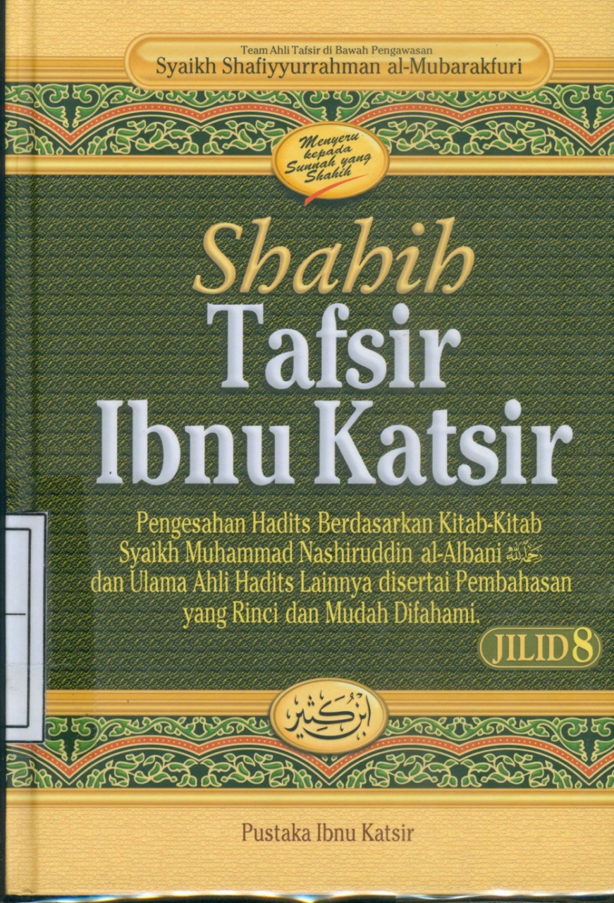 Cover Shahih Tafsir Ibnu Katsir Jilid 8 Juz 24-28 / Tim Pustaka Ibnu Katsir