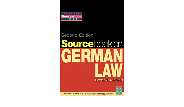Cover Sourcebook on German Law / Raymond Youngs