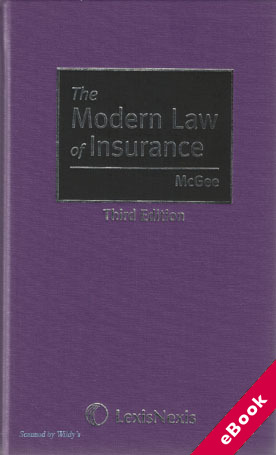 Cover The Modern Law of Insurance / Andrew McGee