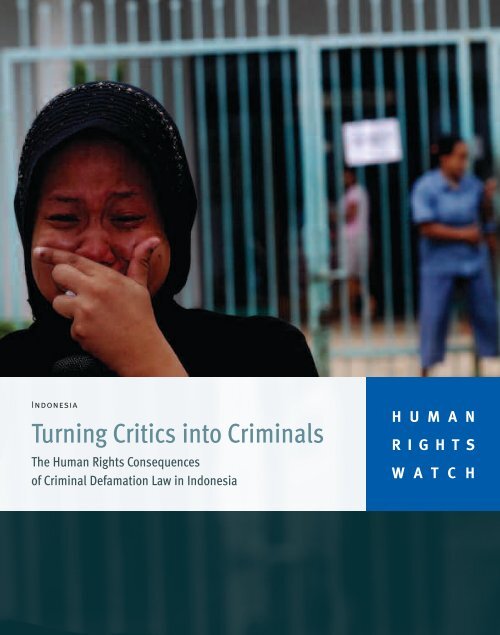 Cover Criminal Defamation is an Unconstitutional Restriction on Freedom of Speech / Eddie Sius Riyadi [editor]