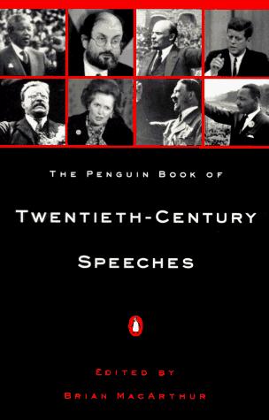 Cover Penguin  Book of Twentieth-Century Speeches / Brian MacArthur [editor]