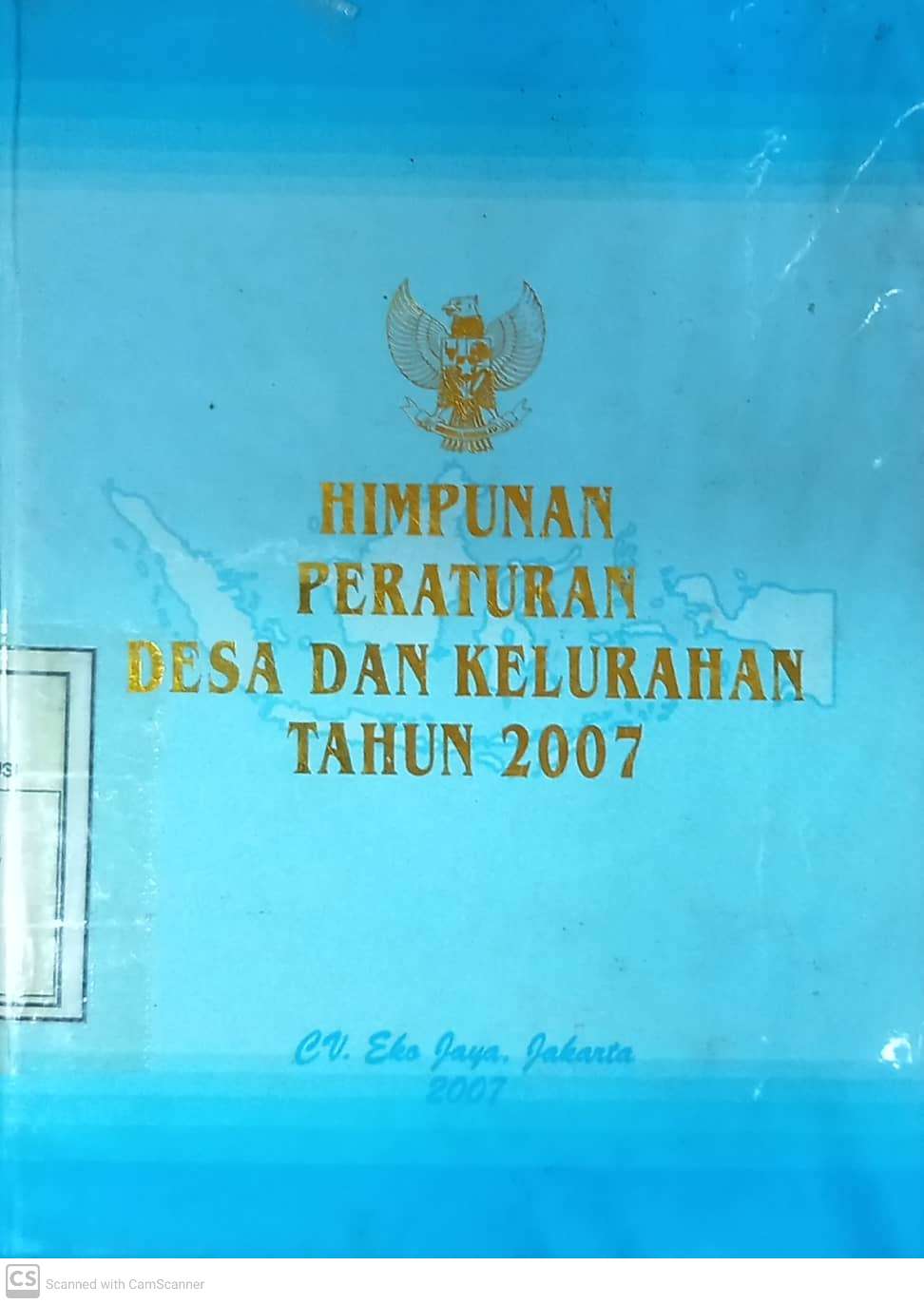 Cover Himpunan Peraturan Desa dan Kelurahan Tahun 2007