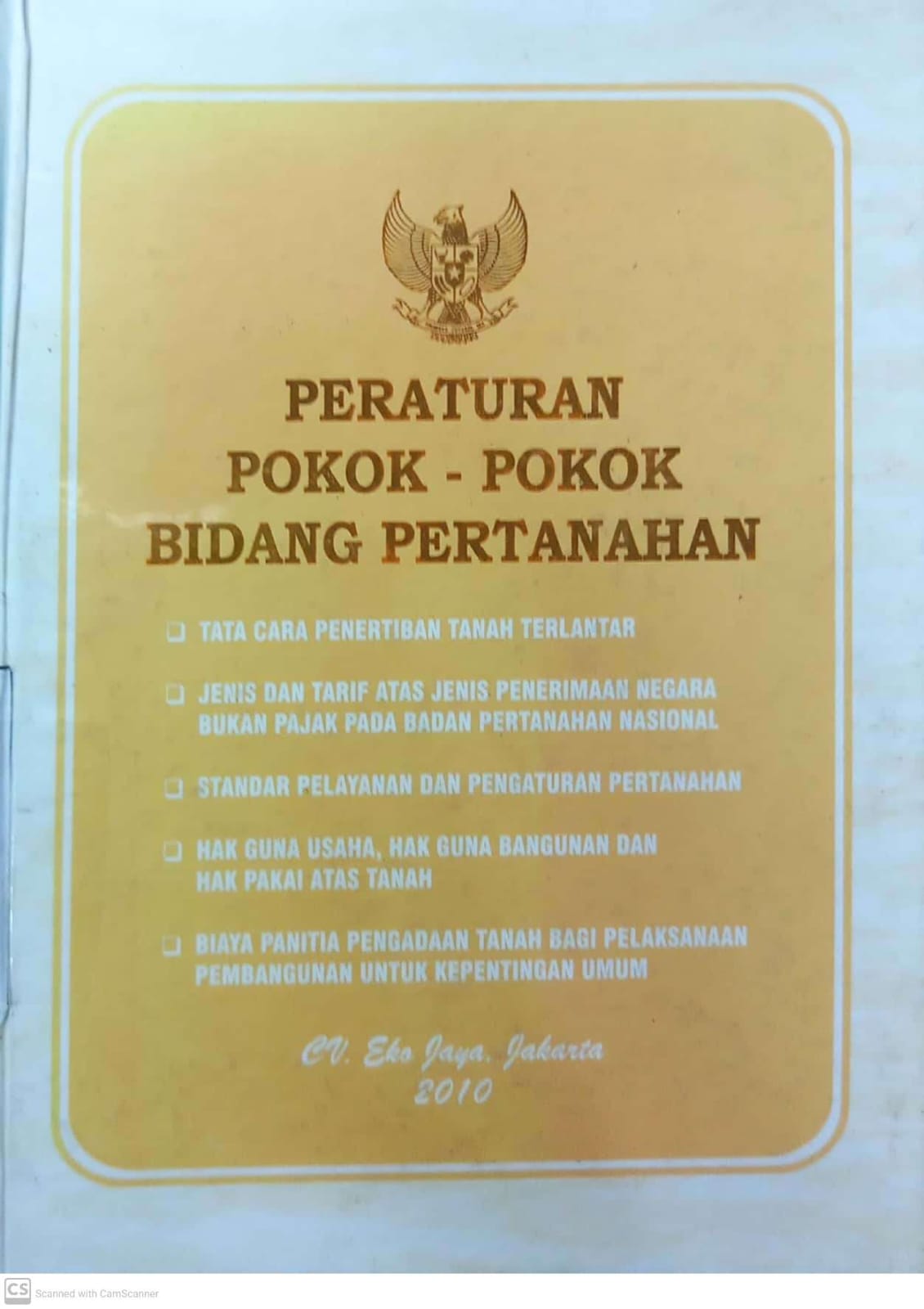 Cover Peraturan Pokok-Pokok Bidang Pertahanan