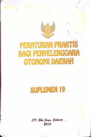 Cover Peratuan Praktis Bagi Penyelenggara Otonomi Daerah Suplemen 19