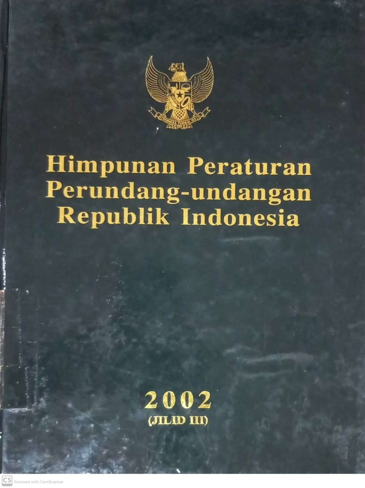 Cover Himpunan Peraturan Perundang-Undangan Republik Indonesia 2002 Jilid III