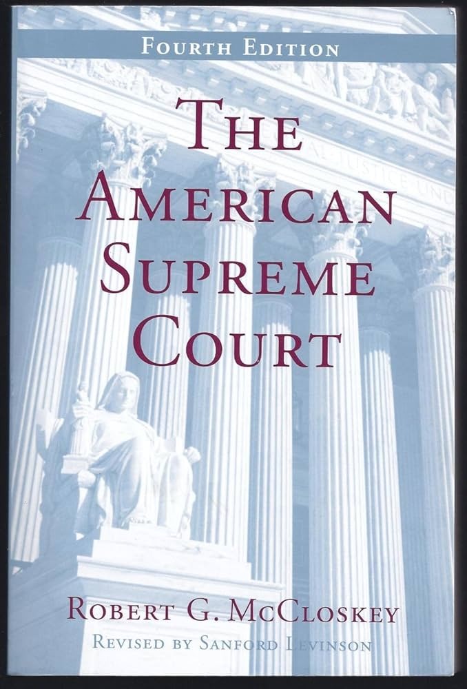 Cover The American Supreme Court / McCloskey Robert G.