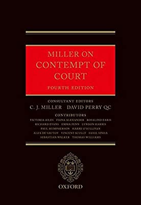 Cover Contempt Of Court :  Third Edition / C. J. Miller