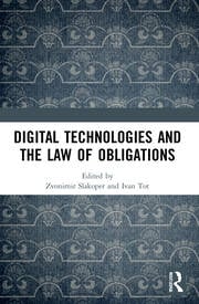 Cover Digital Technologies and the Law of Obligations / Edited By Zvonimir Slakoper, Ivan Tot