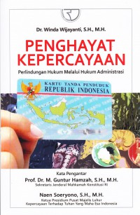 Cover Penghayat Kepercayaan :  Perlindungan hukum melalui hukum administrasi / Winda Wijayanti