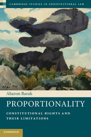 Cover Proportionality :  constitutional rights and their limitations / Aharon Barak