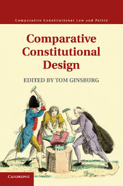 Cover Comparative constitutional design / [edited by] Tom Ginsburg