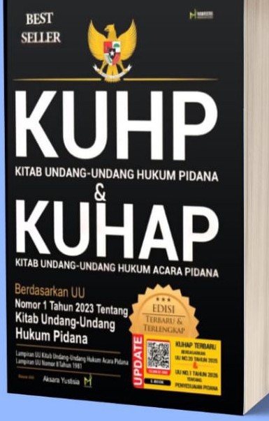 Cover KUHP dan KUHAP :  Berdasarakan UU No 1 Tahun 2023 tentang Kitab Undang-undang Hukum Pidana / Aksara Yustisia