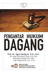 Cover Pengantar Hukum Dagang / Agus Sardjono
