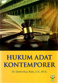 Cover Hukum adat kontemporer / Dominikus Rato
