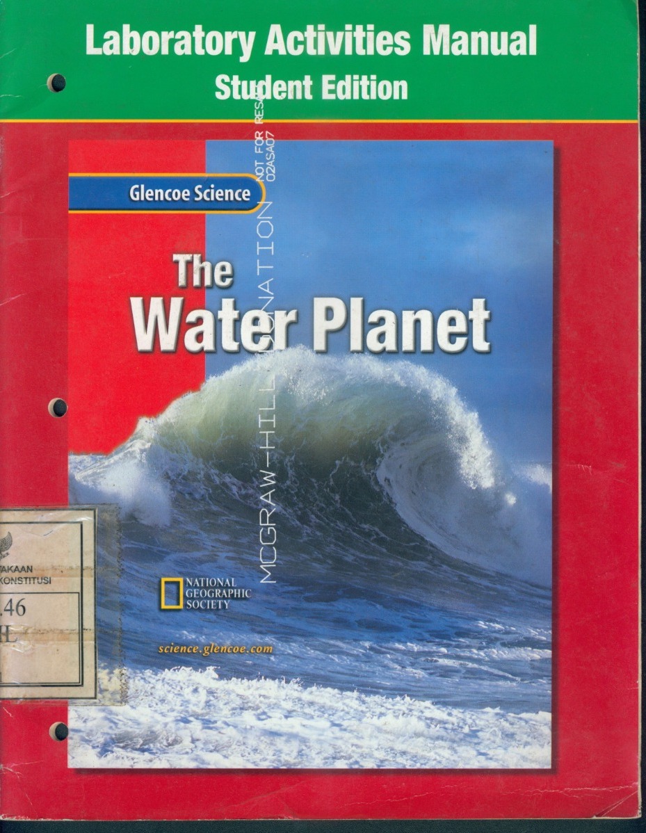 Cover Laboratory Activities :  The Water Planet / Glencoe