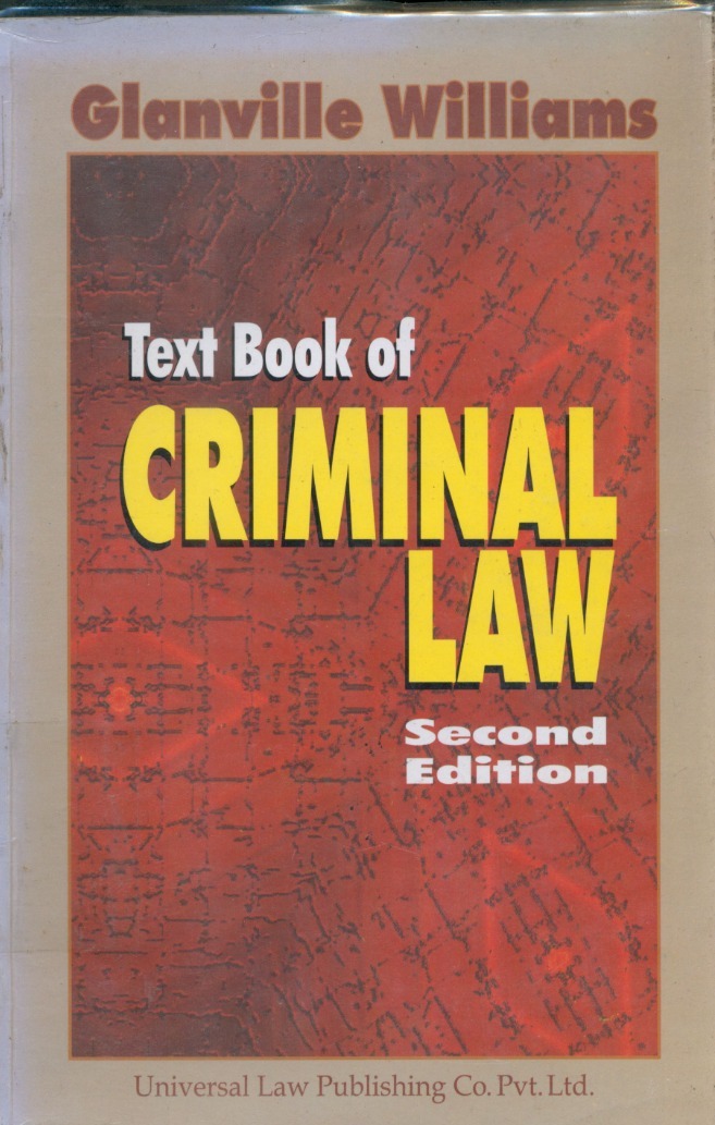 Cover Text Book of Criminal Law / Glanville Williams
