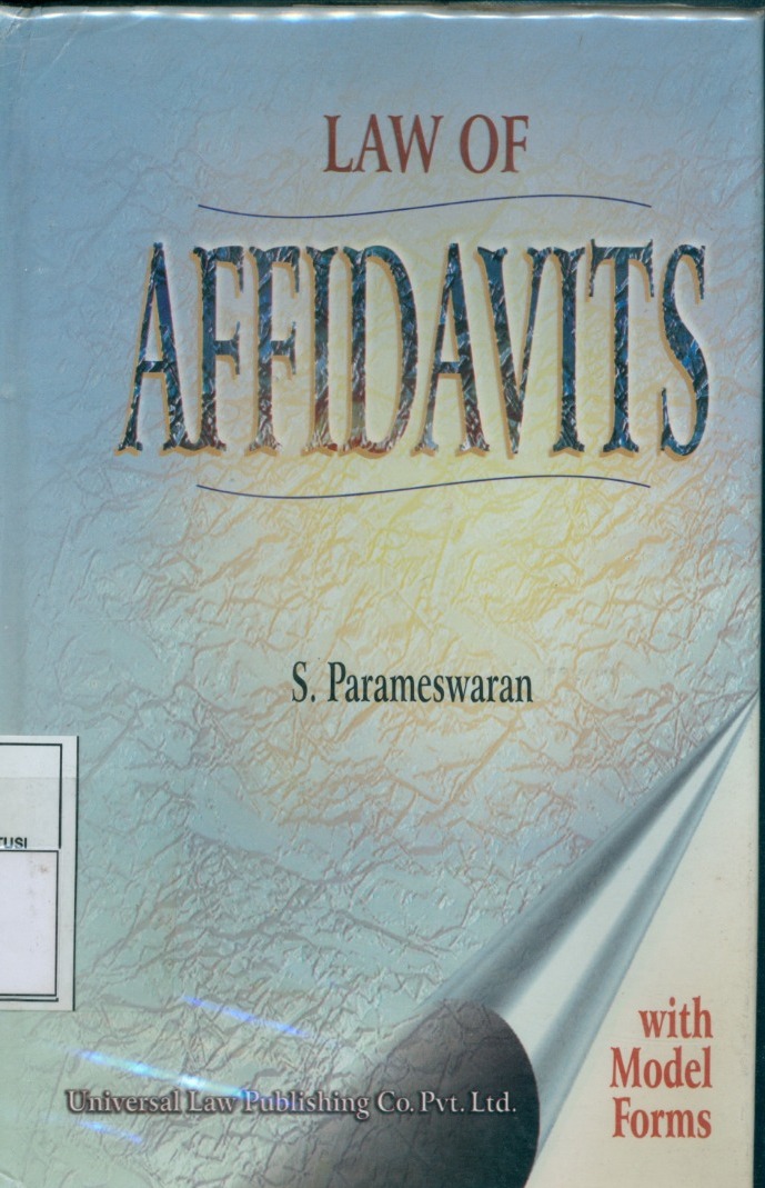 Cover Law of Affidavits Along With Model Forms / S. Parameswaran