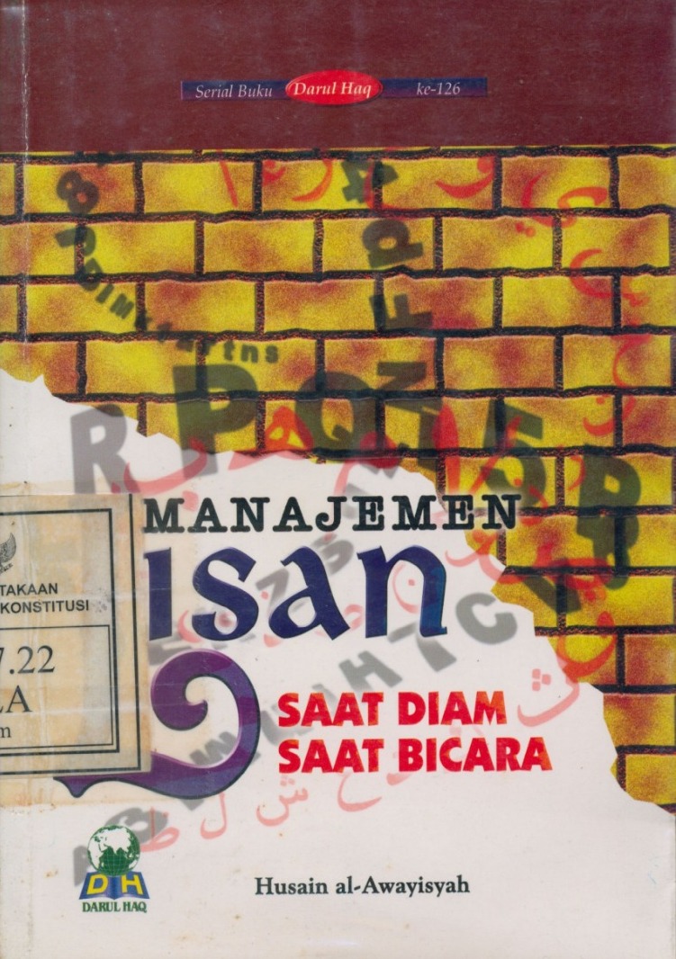 Cover Manajemen Lisan : Saat Diam Saat Bicara / Husain Al-Awayisyah