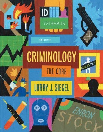 Cover Criminology :  The Core / Larry J. Siegel