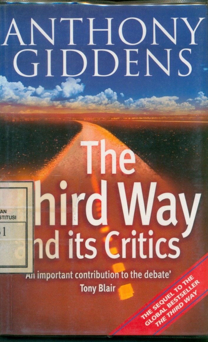 Cover Third Way And It's Critics / Anthony Giddens