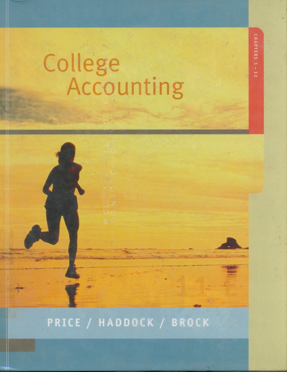 Cover College Accounting / John Ellis Price, M. David Haddock, and Horace R. Brock