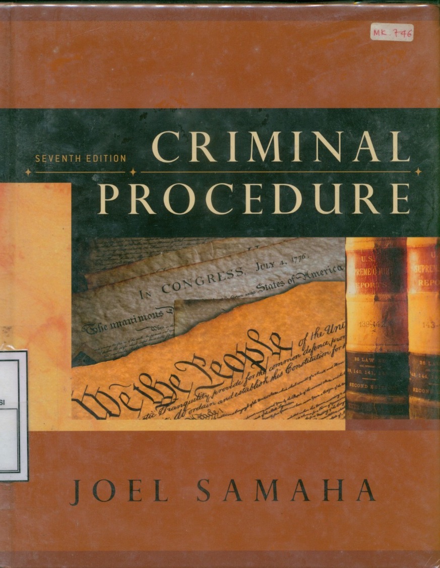 Cover Criminal Procedure / Joel Samaha