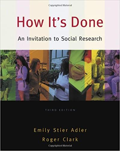Cover How it's Done : An Invitation to Social Research / Emily Stier Adler