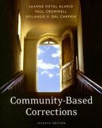 Cover Community-Based Corrections / Leanne Fiftal Alarid, Paul Cromwell, and Rolando V. del Carmen