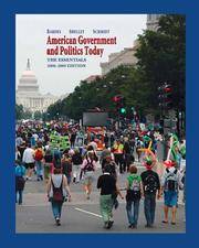 Cover American Government and Politics Today :  The Essentials / Bardes Shelley Schmidt