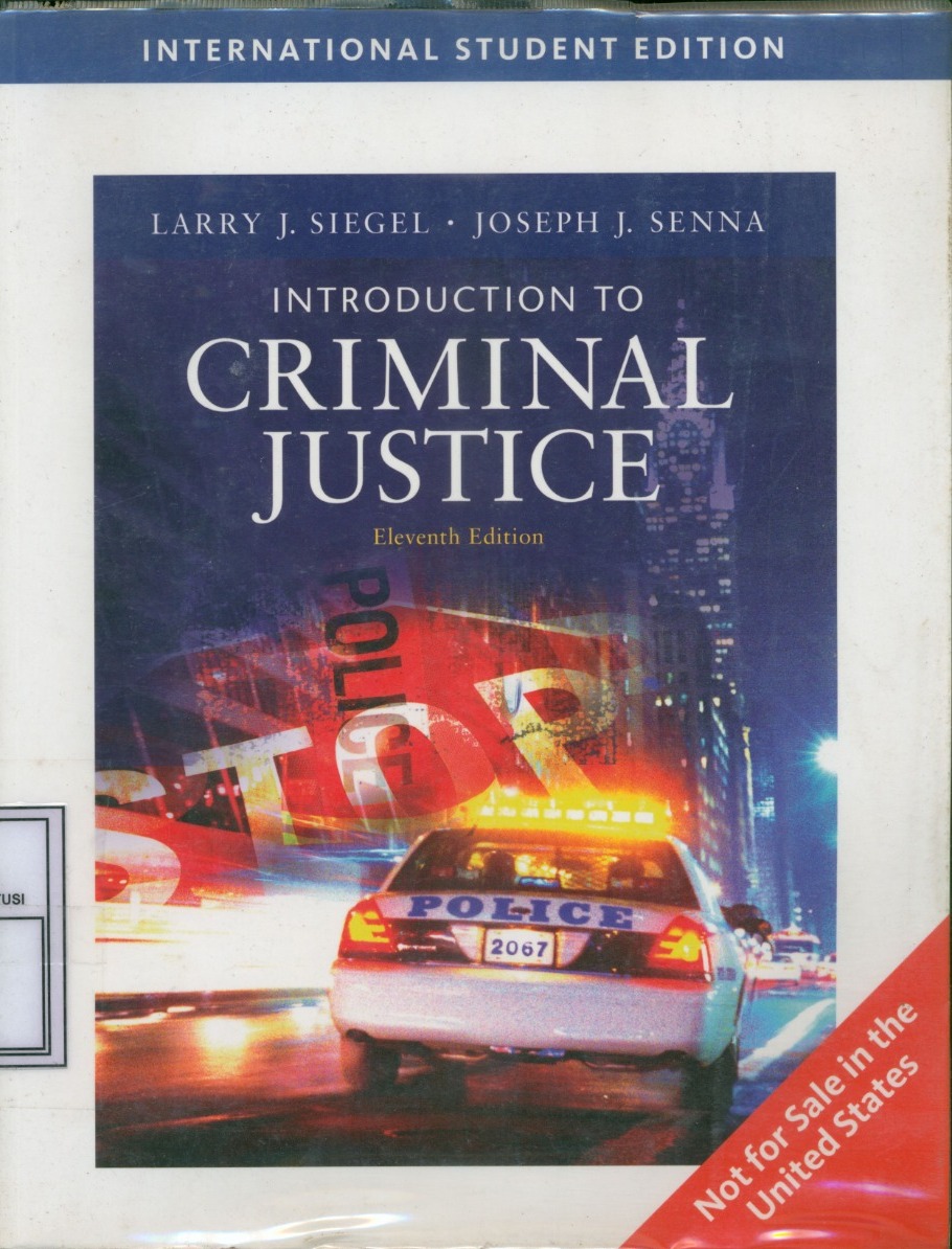 Cover Introduction to Criminal Justice / Larry J. Siegel