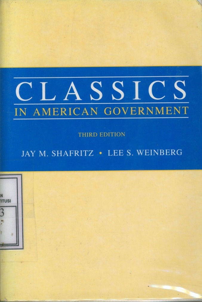 Cover Classics in American government / Jay M. Shafritz