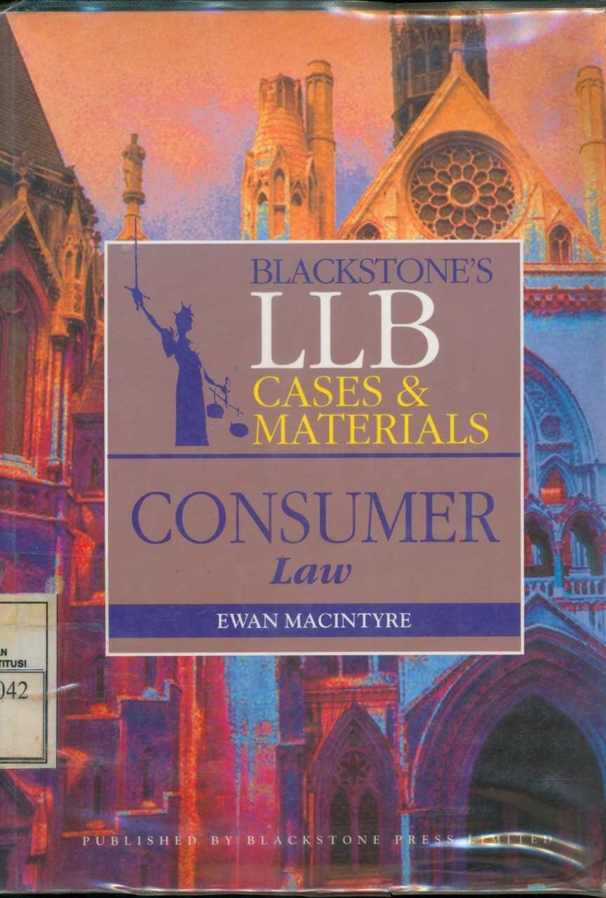 Cover Consumer Law / Ewan Macityre