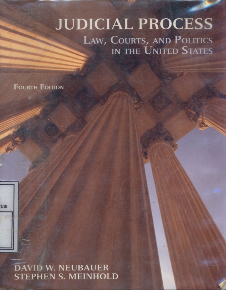Cover Judicial process: law, courts and politics in the United States / David W. Neubauer and Stephen S. Meinhold