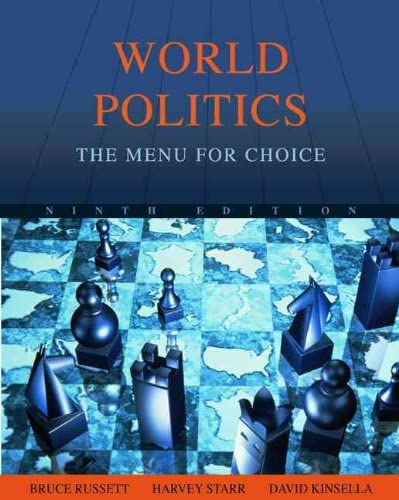 Cover World Politics :  The Menu for Choice / Bruce Russett, Harvey Starr, and David Kinsella