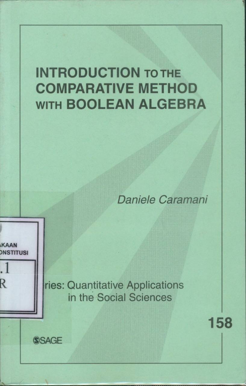 Cover Introduction to the Comparative Method with Boolean Algebra