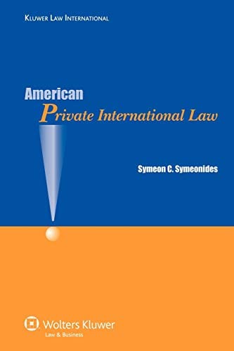 Cover American Private International Law / Symeon C. Symeonides