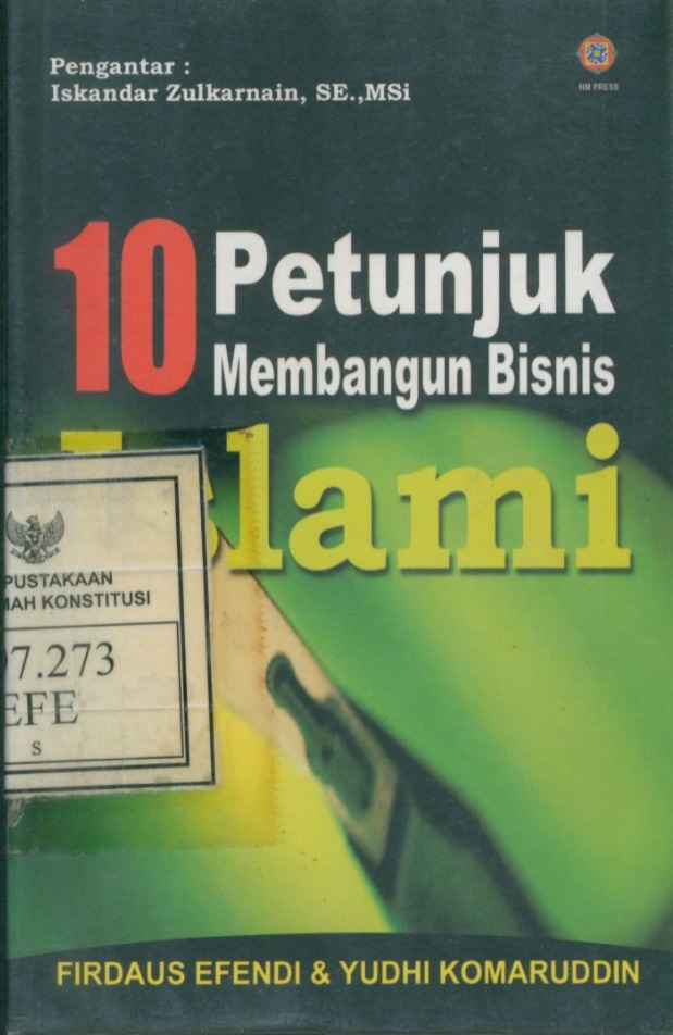 Cover 10 Petunjuk Membangun Bisnis Islami / Firdaus Efendi