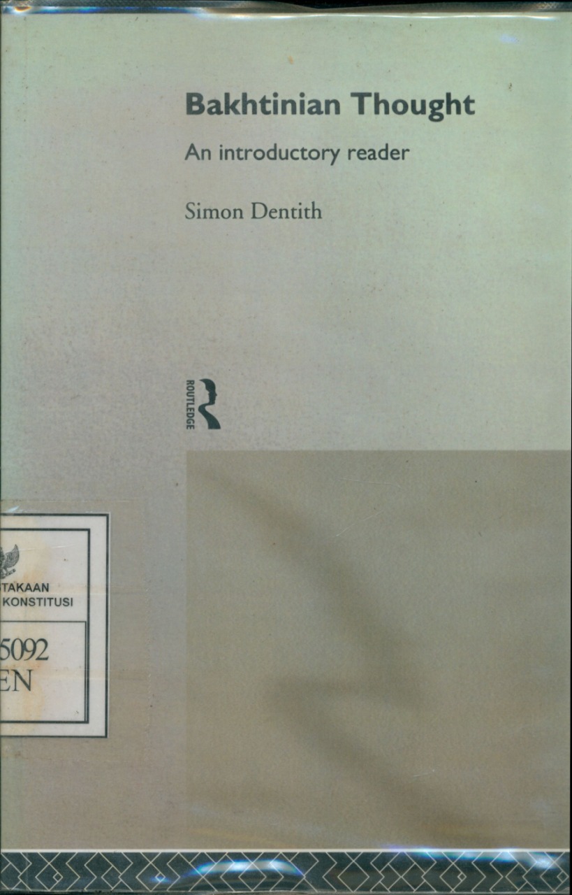 Cover Bakhtinian Thought :  An introductory Reader / Simon Dentith