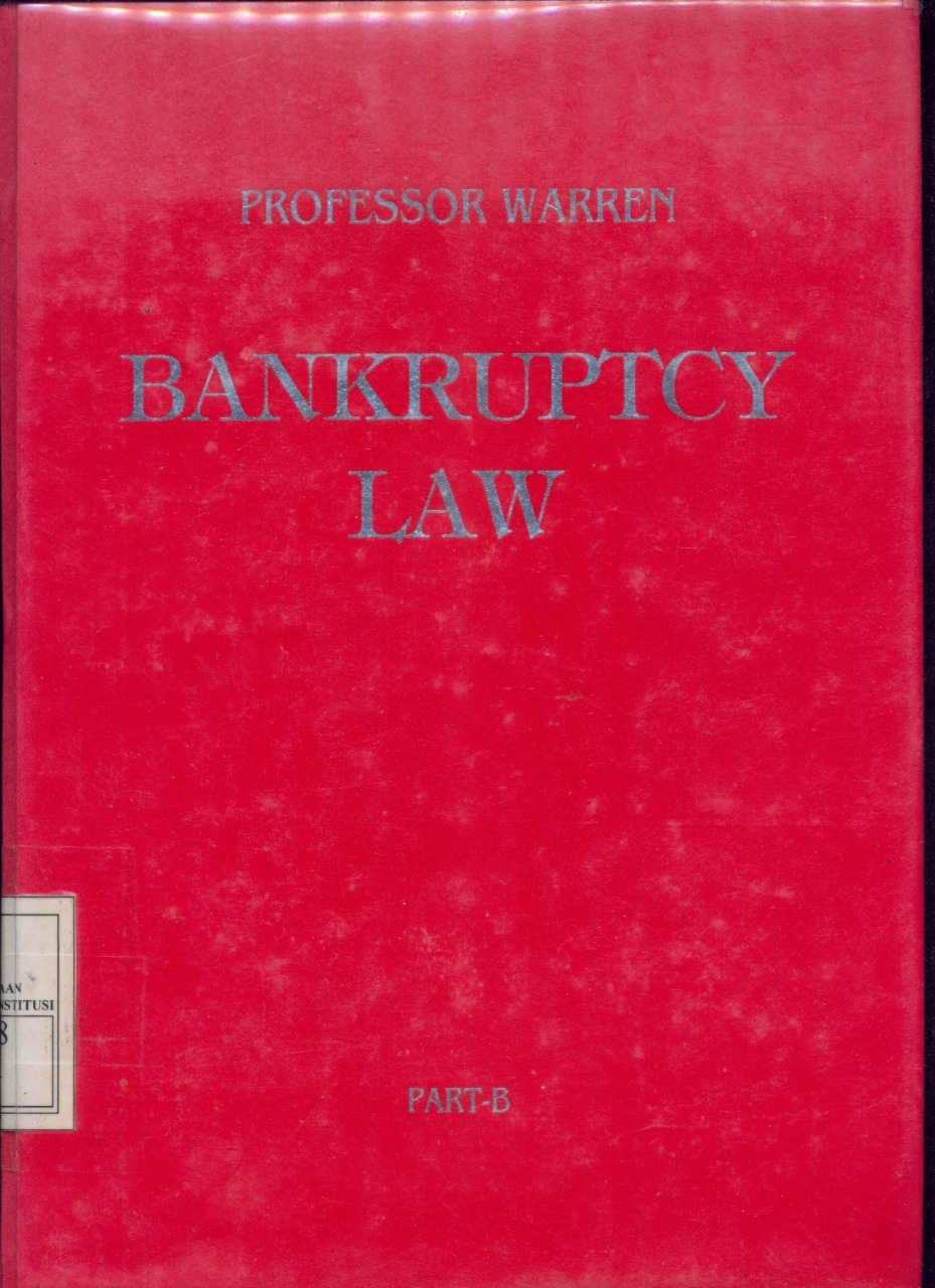 Cover Bankruptcy Law :  Part B / Warren