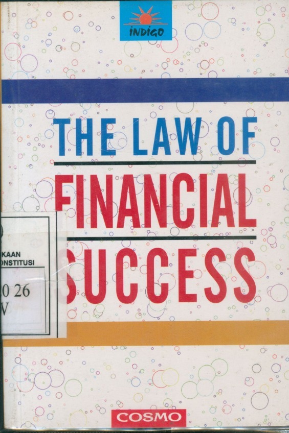 Cover Law Of Financial Success / Indigo book