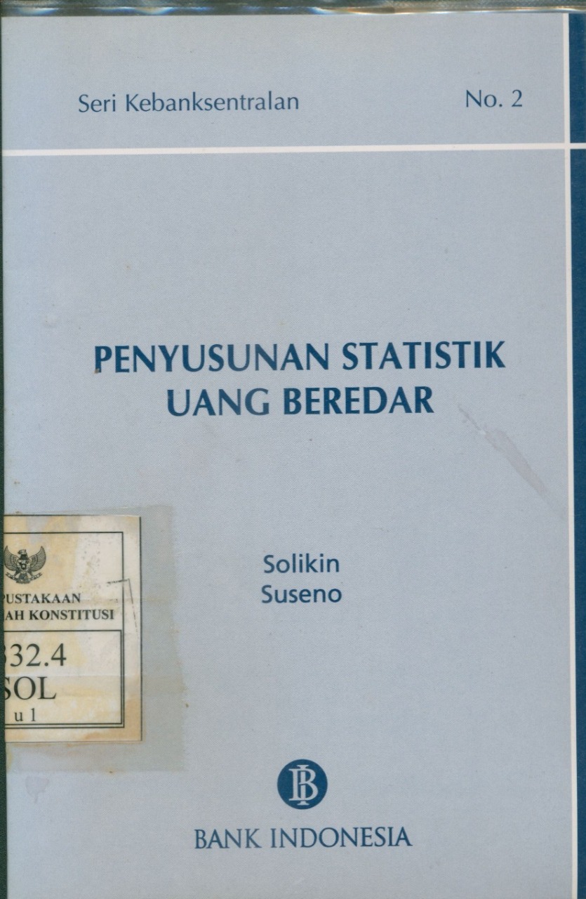 Cover Penyusunan Statistik Uang Beredar / Solikin