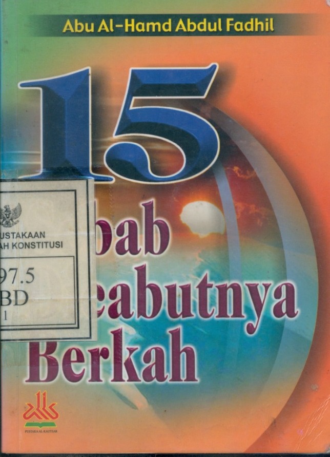 Cover Lima belas Sebab Di Cabutnya Berkah / Abu Al Hamd Abdul Al-Fadhil