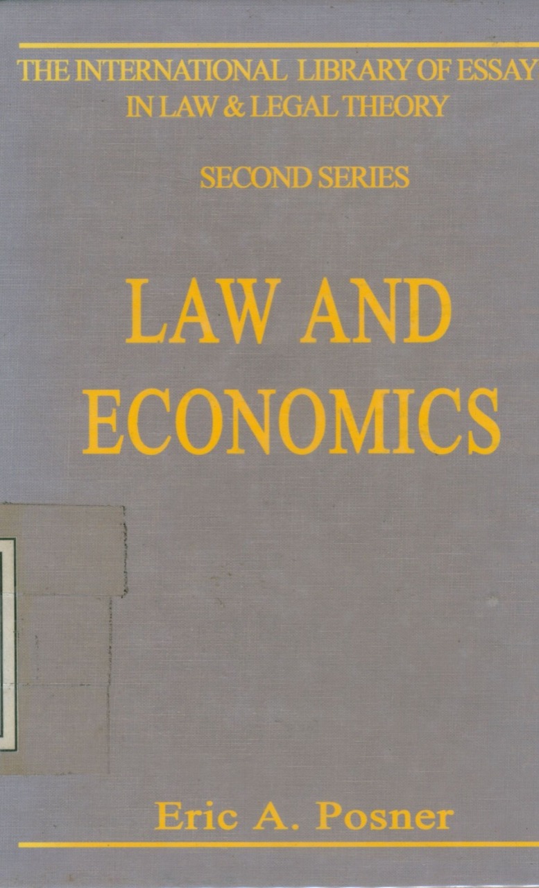 Cover Law and Economics / Edited by Eric A. Posner